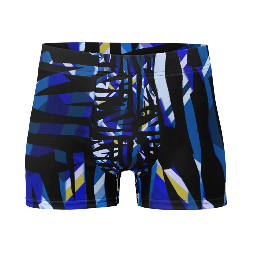 Herren-Boxershorts | Blaues Muster | Retro-Stil der 30er