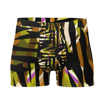 Mens Boxer Briefs | Yellow Pattern | Retro 30s Style