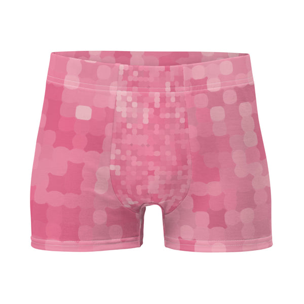 LGBT pink abstract patterned mens boxer briefs underwear