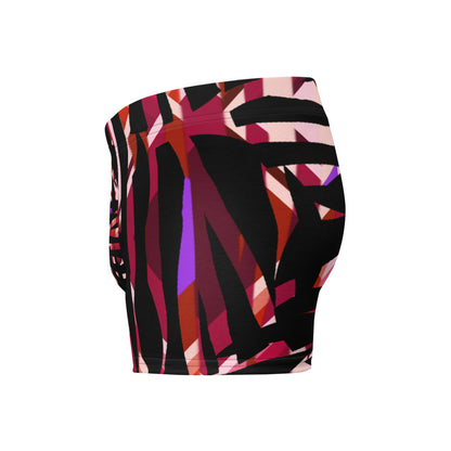 Mens Boxer Briefs | Red Pattern | Retro 30s Style