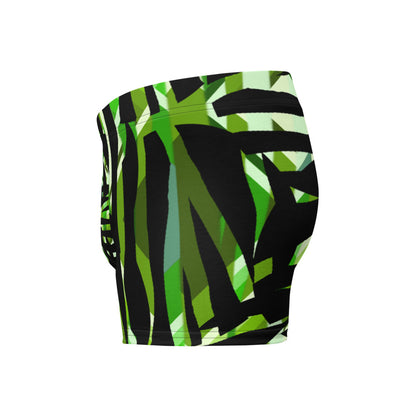 Mens Boxer Briefs | Green Pattern | Retro 30s Style