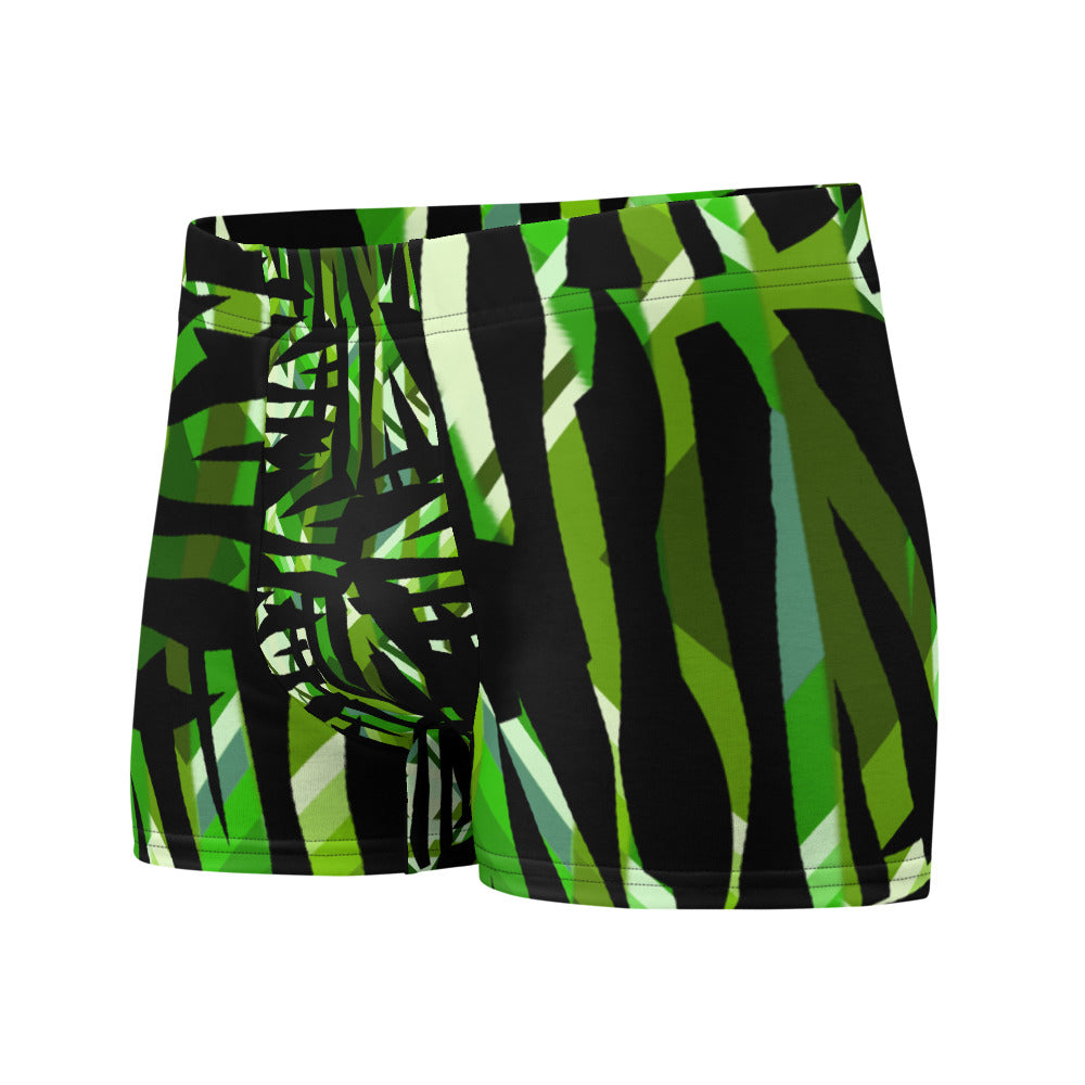 Mens Boxer Briefs | Green Pattern | Retro 30s Style