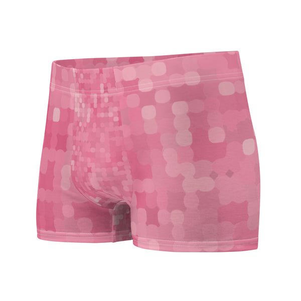 LGBT pink abstract patterned mens boxer briefs underwear