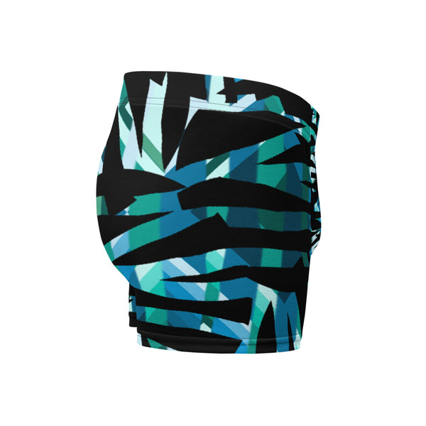 Mens Boxer Briefs | Turquoise Pattern | Retro 30s Style