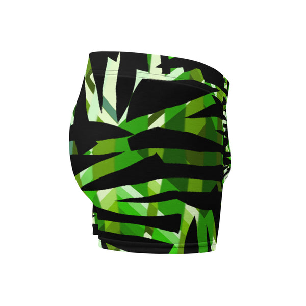 Mens Boxer Briefs | Green Pattern | Retro 30s Style