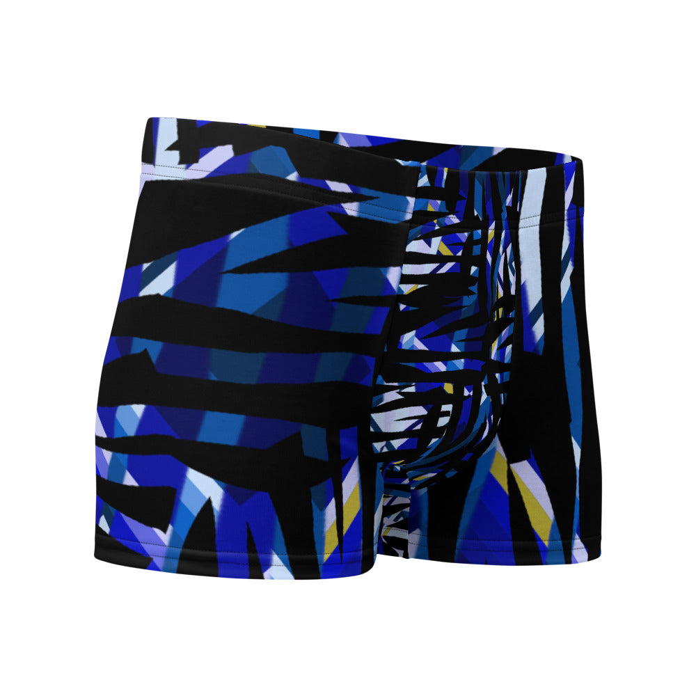 Mens Boxer Briefs | Blue Pattern | Retro 30s Style