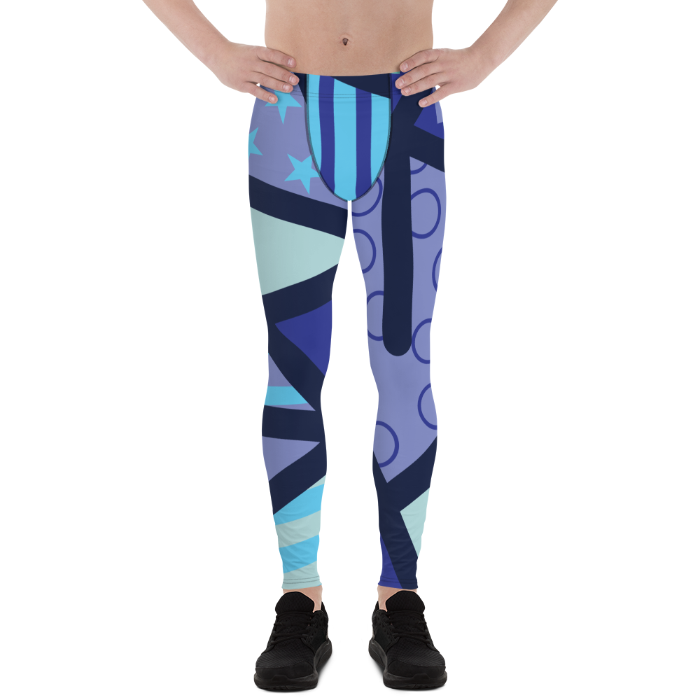 Navy blue mens leggings hot sale