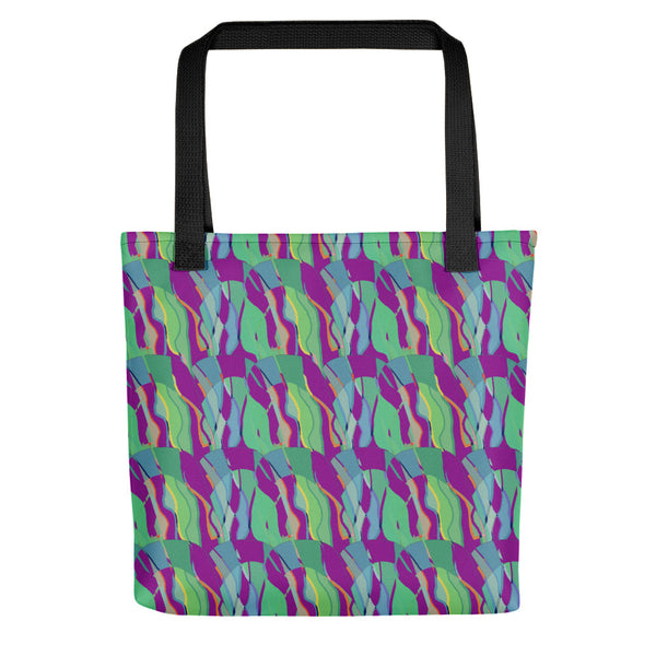 Tote Bag | Contemporary Retro Abstract Purple Hall of Mirrors