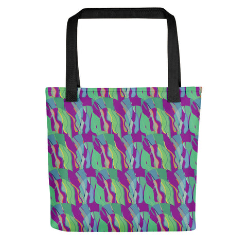 Tote Bag | Contemporary Retro Abstract Purple Hall of Mirrors