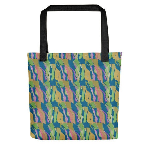 Tote Bag | Contemporary Retro Abstract Taupe Hall of Mirrors