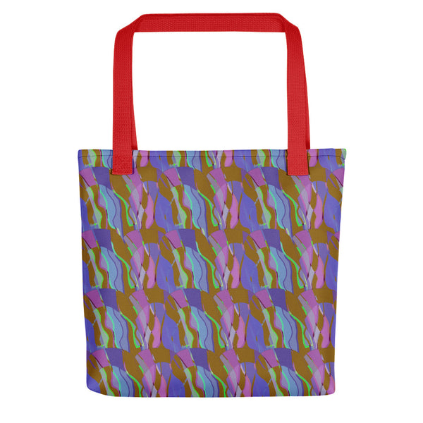 Tote Bag | Contemporary Retro Abstract Blue Hall of Mirrors