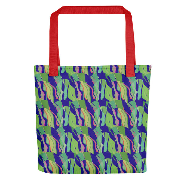 Tote Bag | Contemporary Retro Abstract Navy Hall of Mirrors