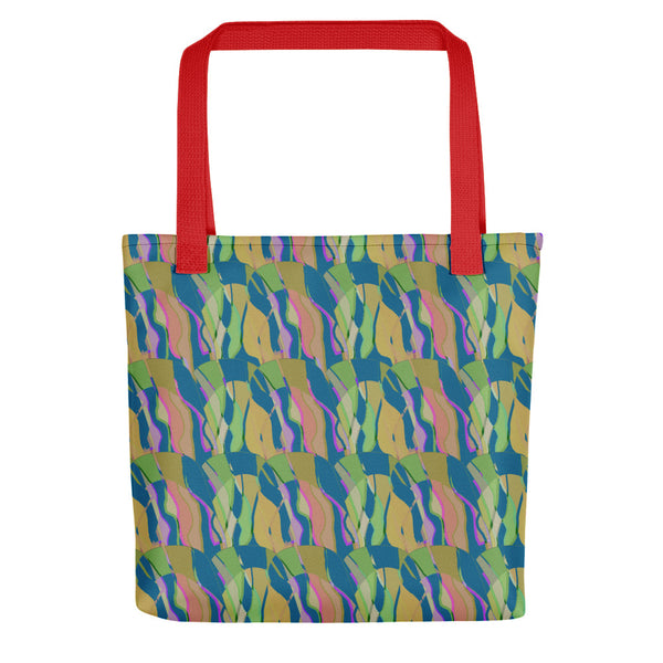 Tote Bag | Contemporary Retro Abstract Taupe Hall of Mirrors