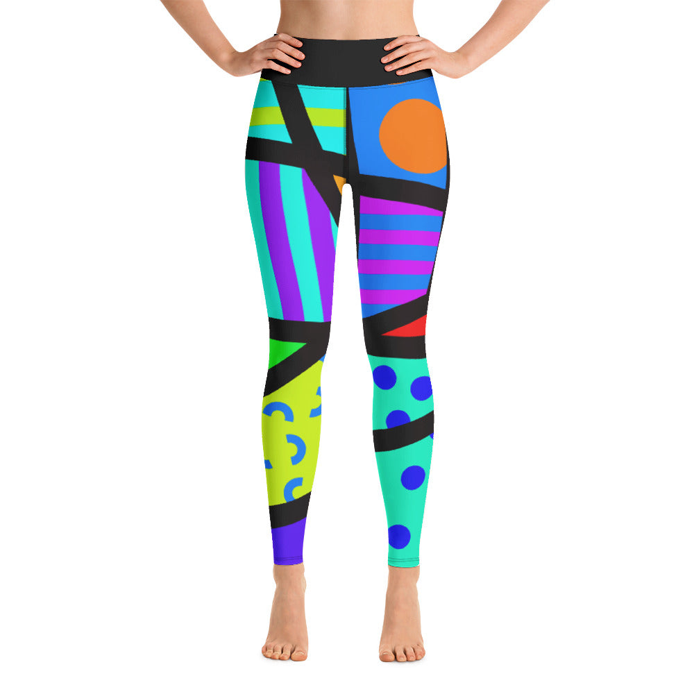 Funky Rainbow Multi Stars Printed Fashion Leggings Pants Yoga -  Canada