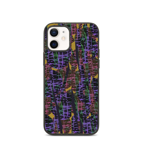 Purple Biodegradable Phone Case | 80s Retro Subatomic Planetary Collection
