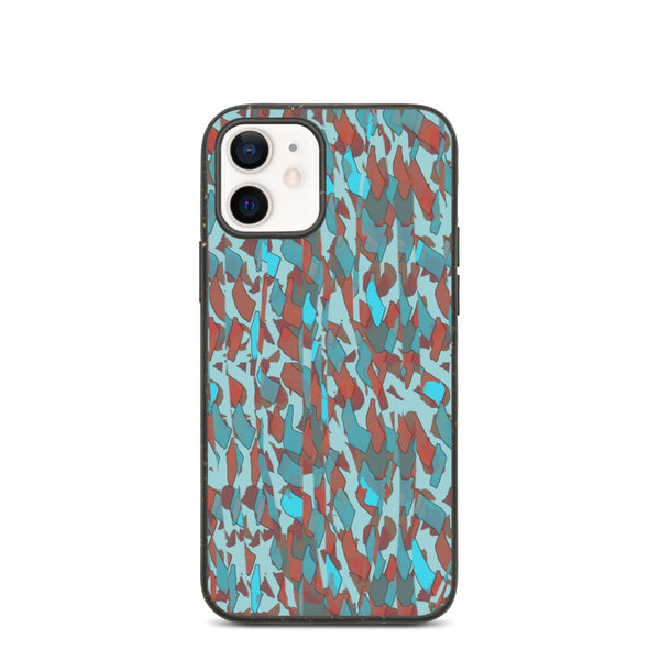 Patterned Biodegradable Phone Case | Turquoise | Sunset Glitter Collection