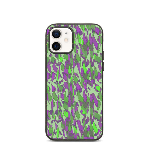 Patterned Biodegradable Phone Case | Green | Sunset Glitter Collection