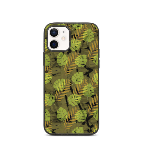 Patterned Biodegradable Phone Case | Yellow | Autumn Monstera