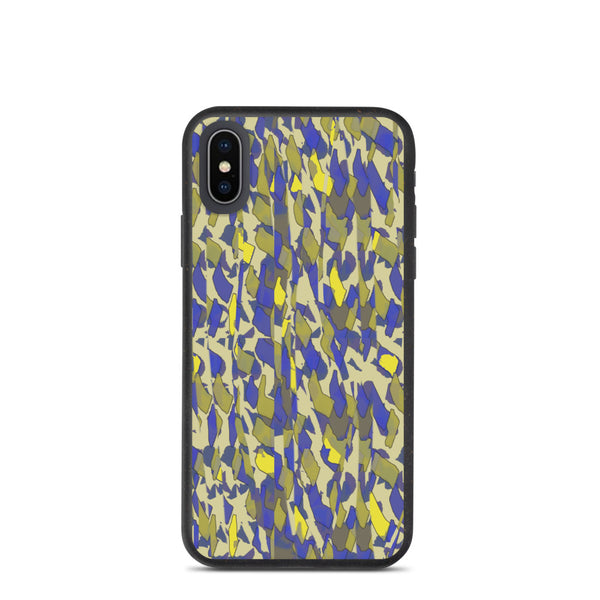 Patterned Biodegradable Phone Case | Yellow | Sunset Glitter Collection