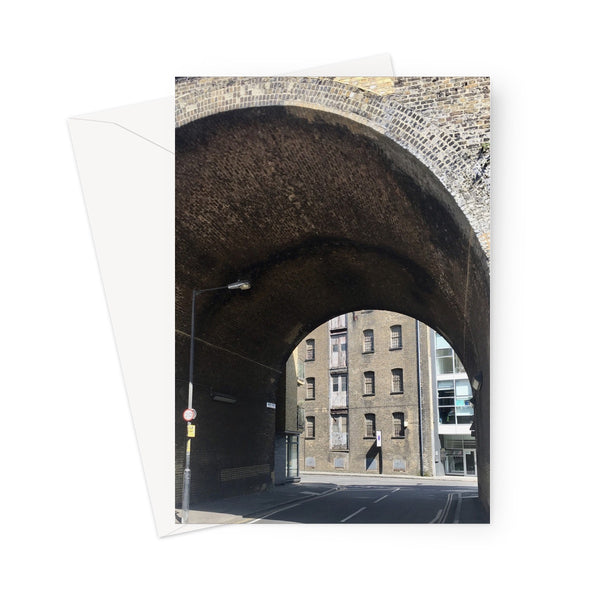Through the railway arch, Southwark - Greeting Card