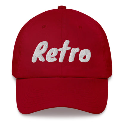 Slogan dad hat with the message Retro on this cap by BillingtonPix