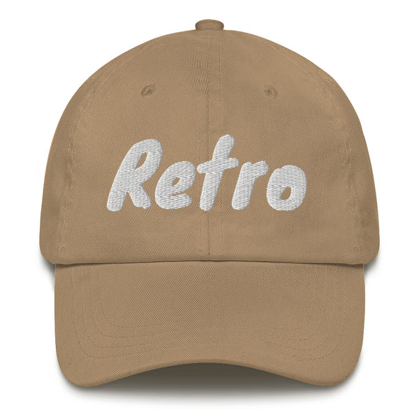 Slogan dad hat with the message Retro on this cap by BillingtonPix