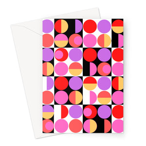Attractive Bauhaus Retro Abstract Memphis Style greeting card