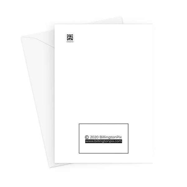 geometric patterned 70s Retro Azure White blank greeting card