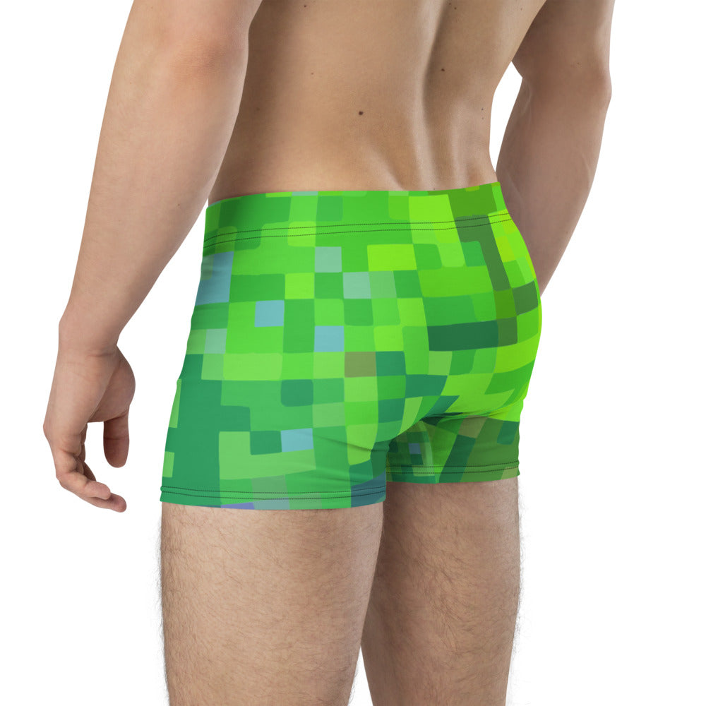 green patterned male boxer briefs underwear
