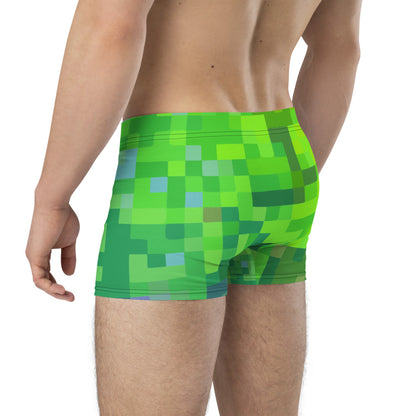 green patterned male boxer briefs underwear