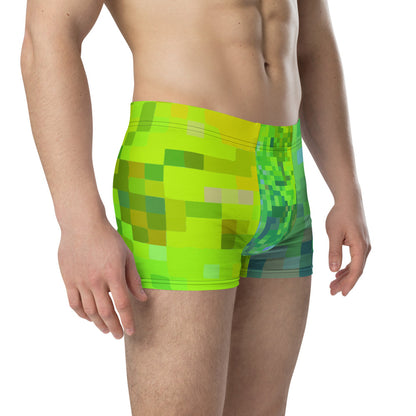 green patterned male boxer briefs underwear