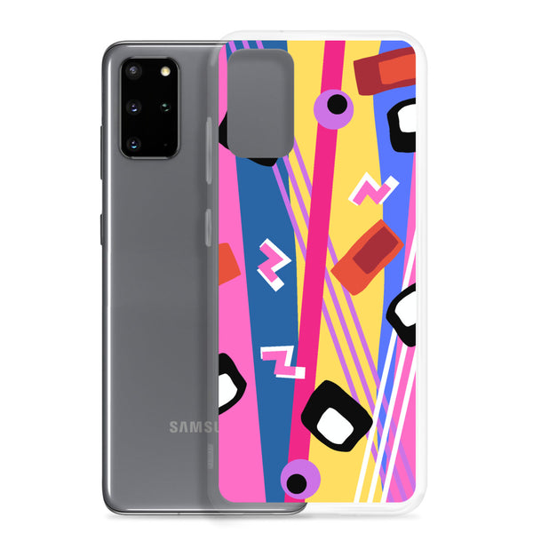 Multicolored retro style abstract pattern Samsung case 