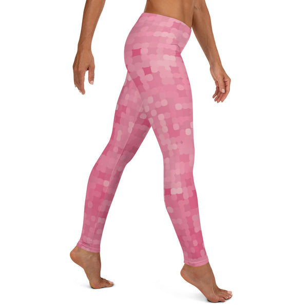 Patterned Leggings | Pink Checks