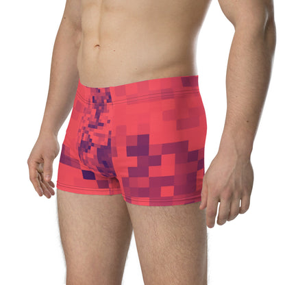 LGBT red patterned male boxer briefs underwear