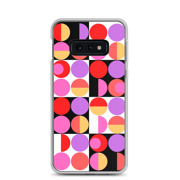 Bauhaus pink retro abstract Memphis style Samsung phone case