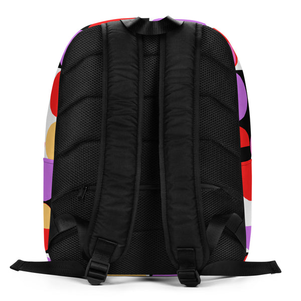 Multicolored Bauhaus Retro Abstract Memphis Style minimalist backpack