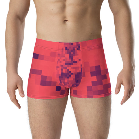 LGBT red patterned male boxer briefs underwear