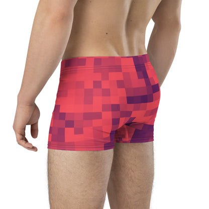 LGBT red patterned male boxer briefs underwear