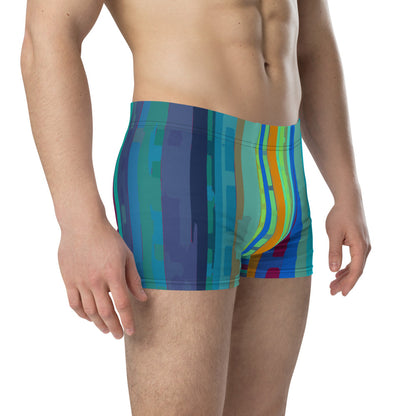 LGBT multicoloured striped male boxer briefs underwear