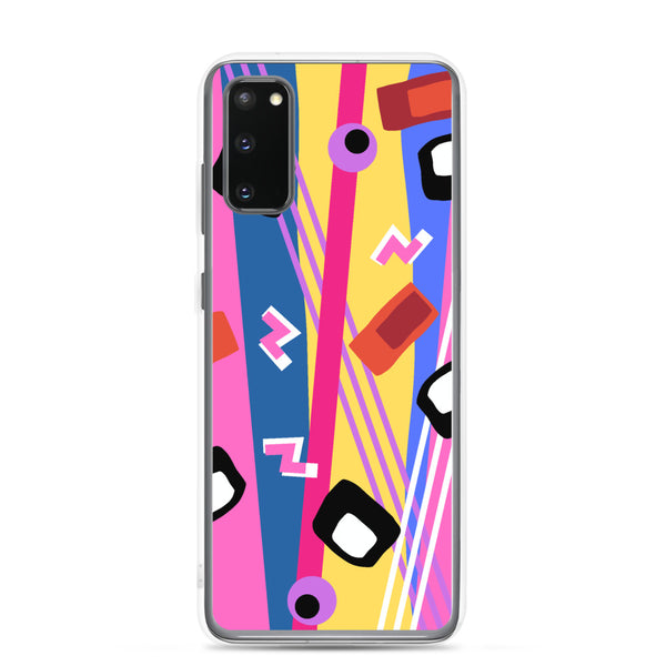 Multicolored retro style abstract pattern Samsung case 