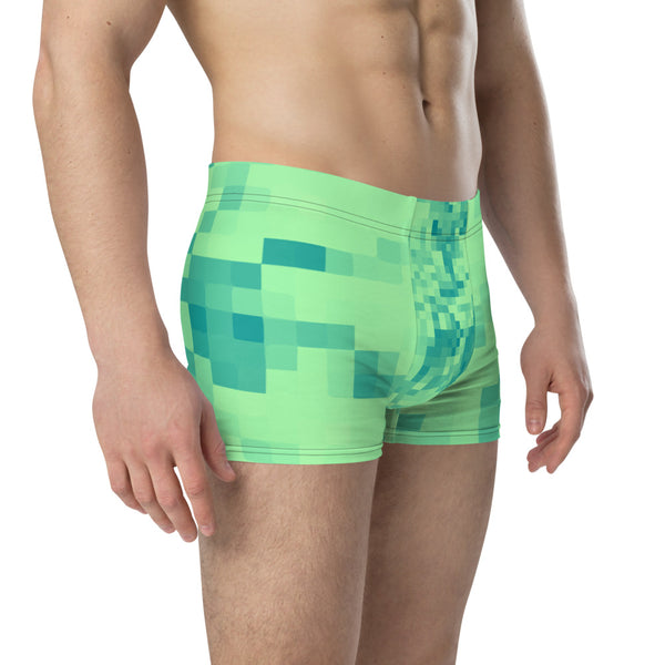 LGBT green patterned male boxer briefs underwear