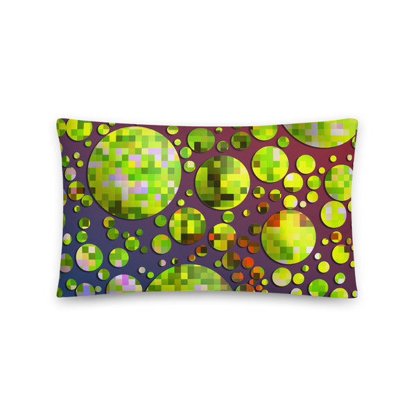 Life Universe Everything Retro Planet Yellow Pattern - Sofa Cushion or Pillow