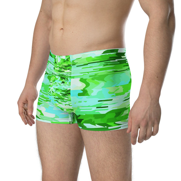 LGBT turquoise green patterned male boxer briefs underwear