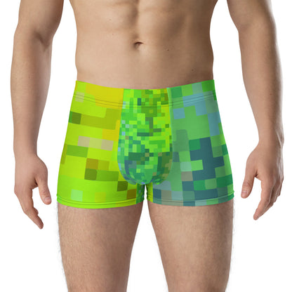 LGBT green patterned male boxer briefs underwear