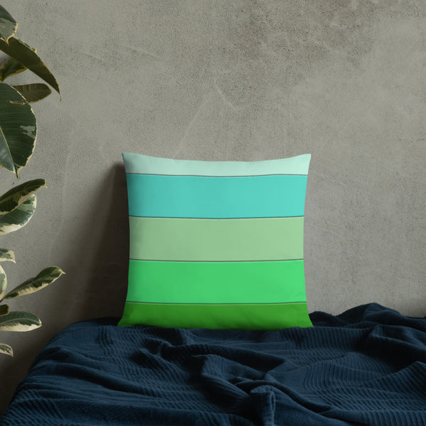 Stripy Minty Pattern Sofa Cushion Throw Pillow