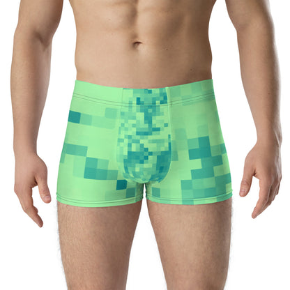 LGBT green patterned male boxer briefs underwear