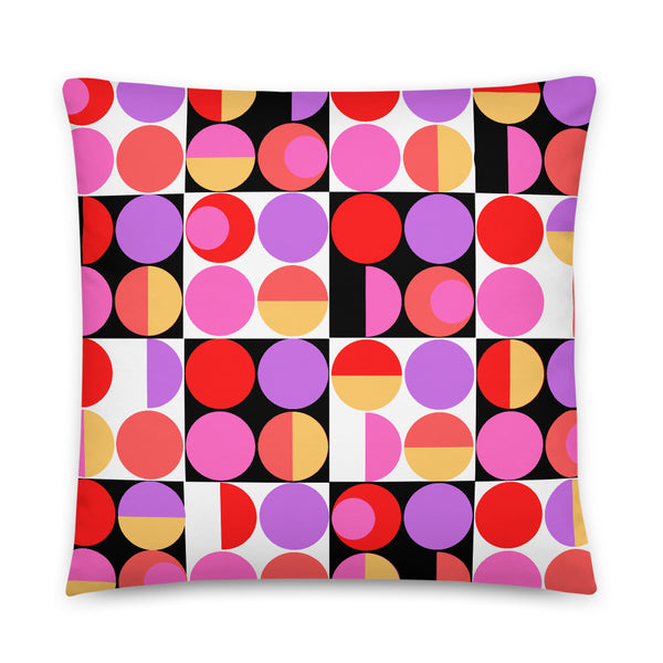 Bauhaus Retro Abstract Memphis Style sofa cushion or throw pillow