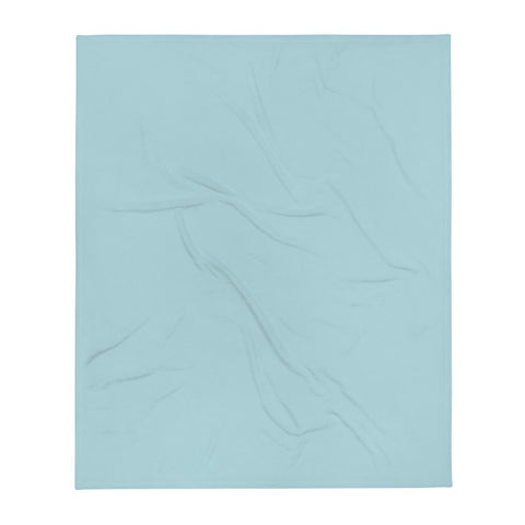 Single Coloured Throw Blanket | Seafoam Blue | Retro Seascapes