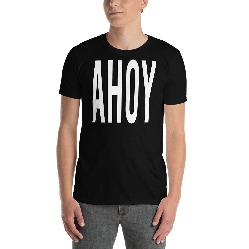 Ahoi Kurzes positives motivierendes markiges Wort T-Shirt