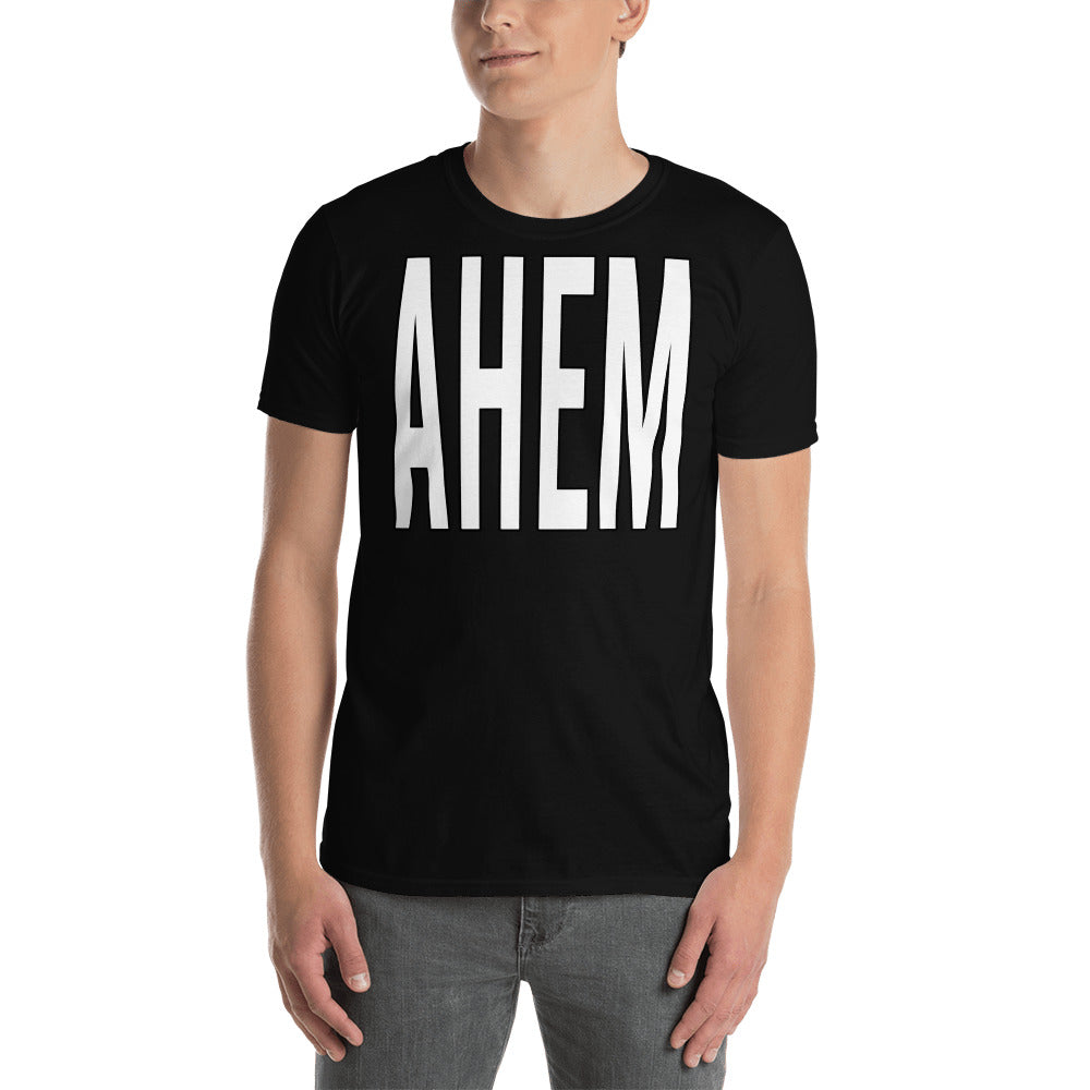 Ahem - Camiseta corta con palabras motivacionales, positivas y concisas.